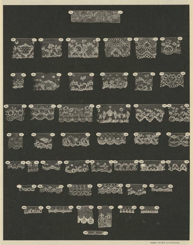 An illustration from Ornamentale und Kunstgewerbliche Sammelmappe : Spitzen des 16. bis 19. Jahrhunderts aus den Sammlungen des Kunstgewerbe-Museums zu Leipzig; Serie V, 1894, leaf 36