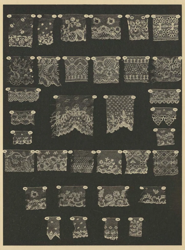 An illustration from Ornamentale und Kunstgewerbliche Sammelmappe : Spitzen des 16. bis 19. Jahrhunderts aus den Sammlungen des Kunstgewerbe-Museums zu Leipzig; Serie V, 1894, leaf 38