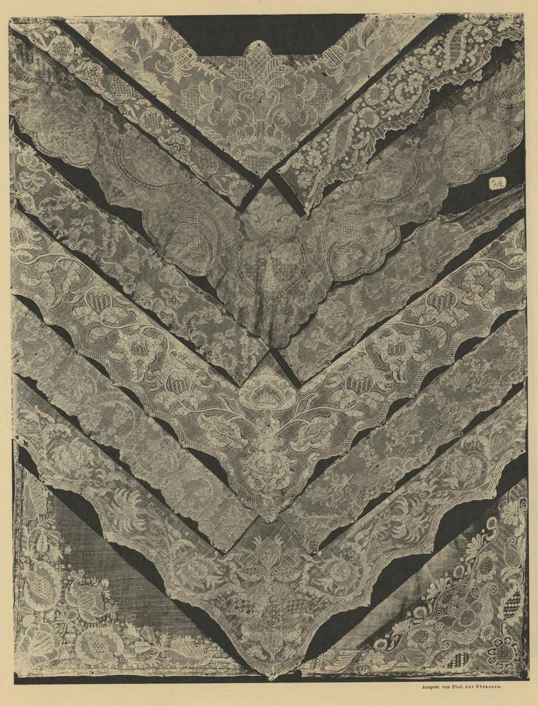 An illustration from Ornamentale und Kunstgewerbliche Sammelmappe : Spitzen des 16. bis 19. Jahrhunderts aus den Sammlungen des Kunstgewerbe-Museums zu Leipzig; Serie V, 1894, leaf 44