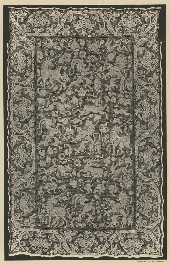 An illustration from Ornamentale und Kunstgewerbliche Sammelmappe : Spitzen des 16. bis 19. Jahrhunderts aus den Sammlungen des Kunstgewerbe-Museums zu Leipzig; Serie V, 1894, leaf 48