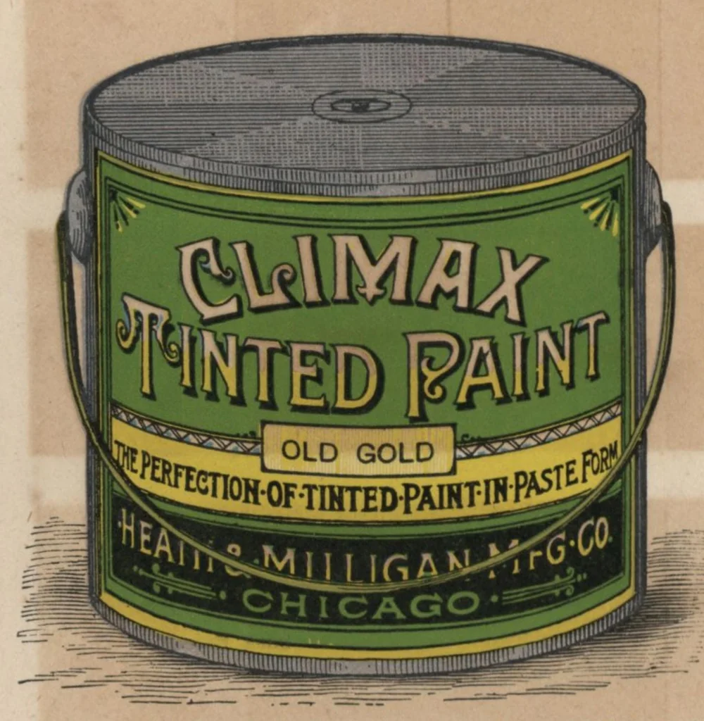 An illustration from Sample colors, paints, stains, etc., Heath & Miligan Mfg Co., 1895, leaf 13