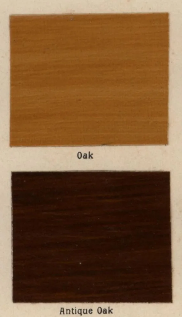 An illustration from Sample colors, paints, stains, etc., Heath & Miligan Mfg Co., 1895, leaf 18