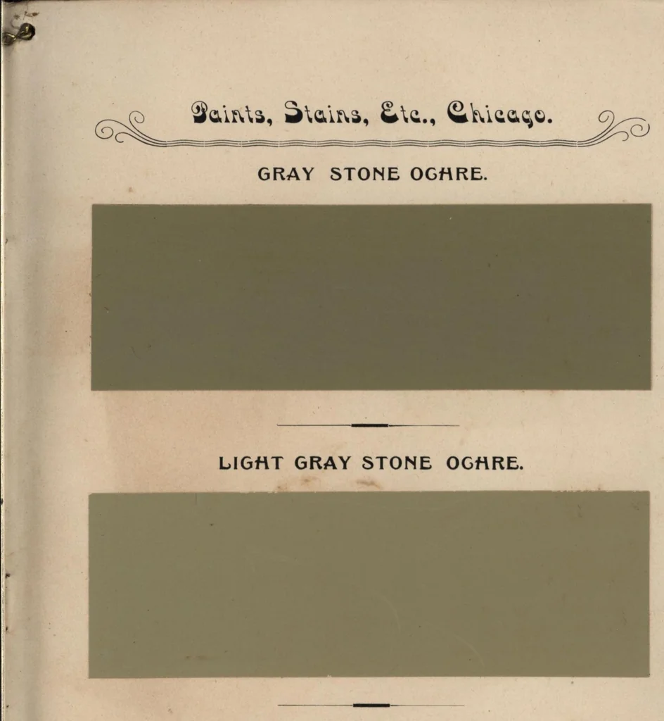 An illustration from Sample colors, paints, stains, etc., Heath & Miligan Mfg Co., 1895, leaf 22
