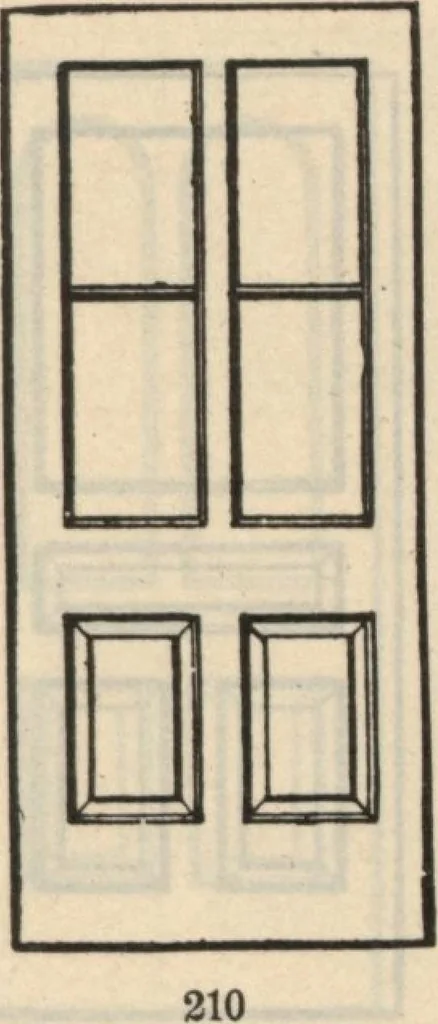 An illustration from Sash, doors, blinds, moulding and all kinds of millwork., 1904, leaf 42