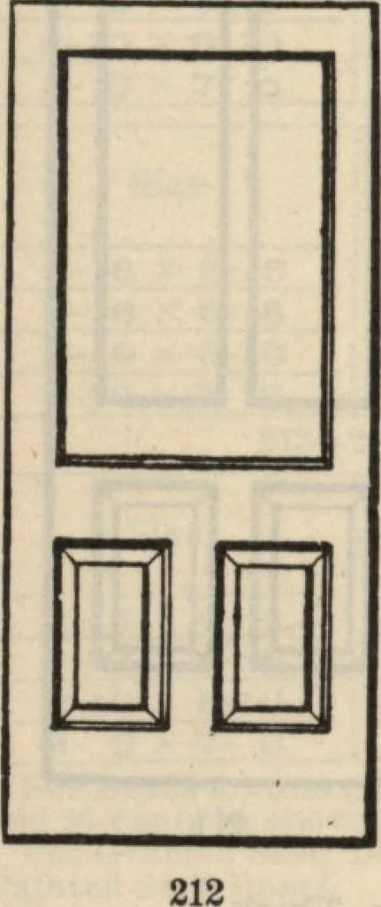 An illustration from Sash, doors, blinds, moulding and all kinds of millwork., 1904, leaf 43