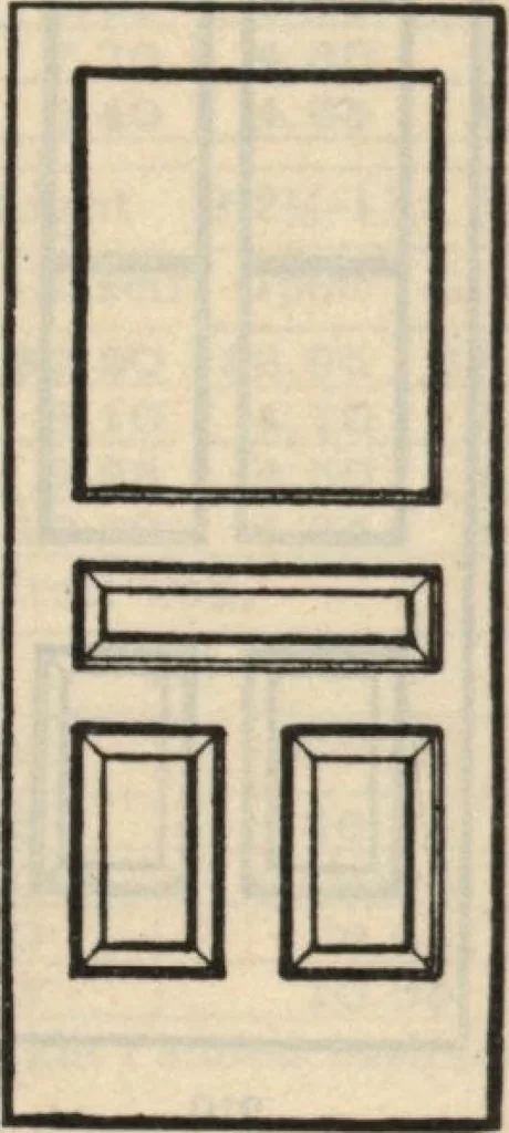 An illustration from Sash, doors, blinds, moulding and all kinds of millwork., 1904, leaf 43