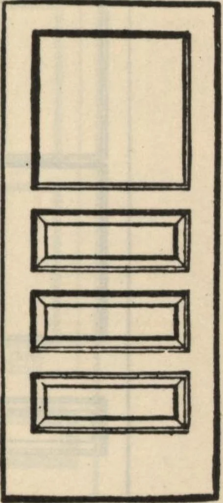 An illustration from Sash, doors, blinds, moulding and all kinds of millwork., 1904, leaf 44