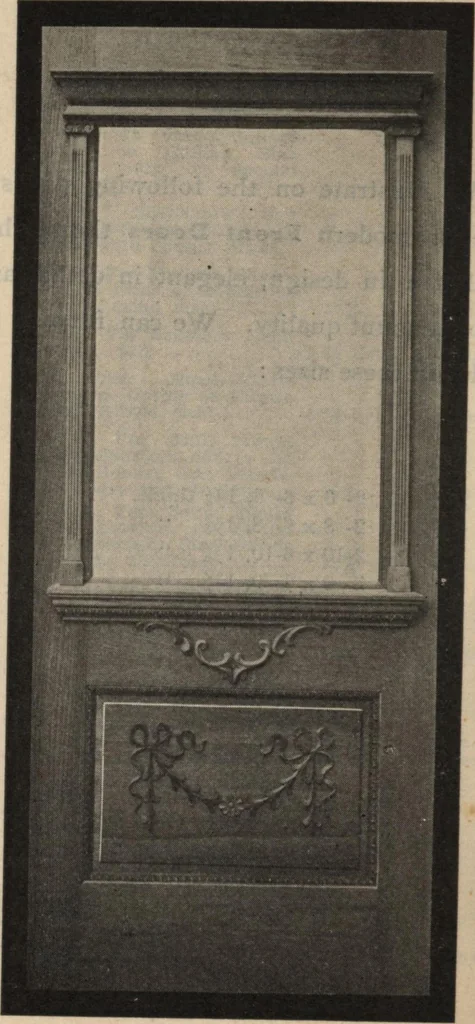 An illustration from Sash, doors, blinds, moulding and all kinds of millwork., 1904, leaf 53