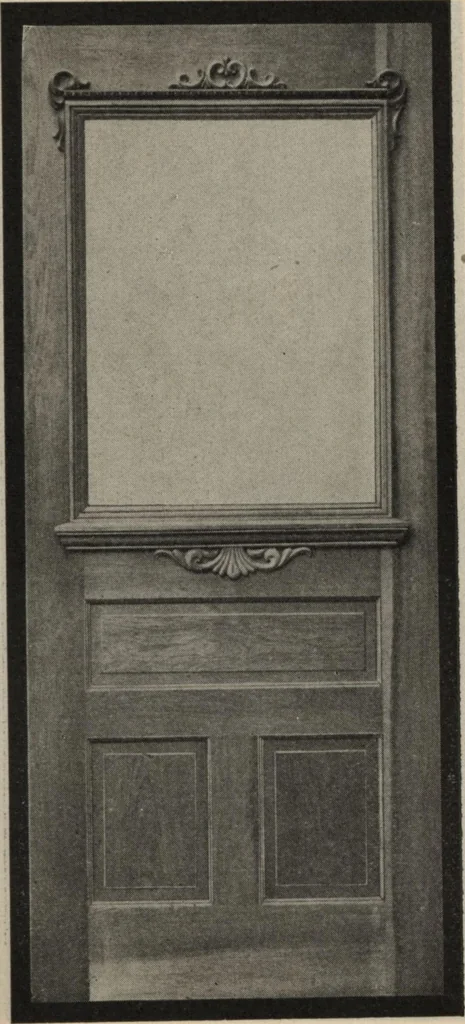 An illustration from Sash, doors, blinds, moulding and all kinds of millwork., 1904, leaf 58