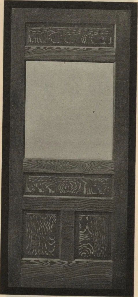 An illustration from Sash, doors, blinds, moulding and all kinds of millwork., 1904, leaf 77
