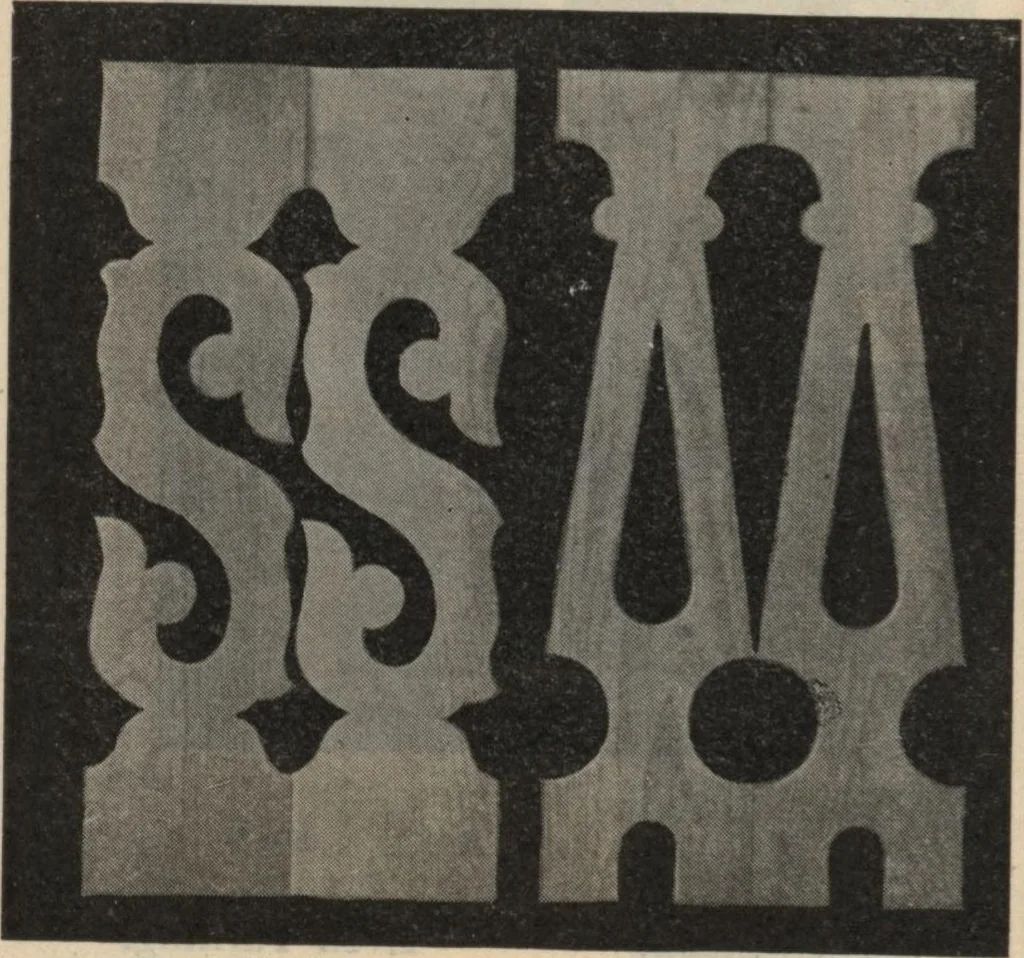 An illustration from Sash, doors, blinds, moulding and all kinds of millwork., 1904, leaf 87