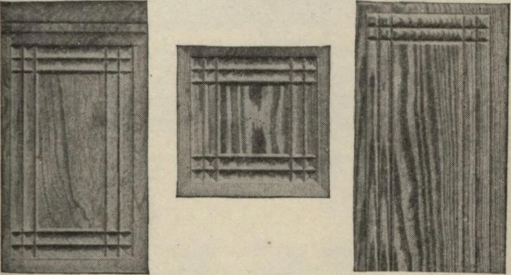An illustration from Sash, doors, blinds, moulding and all kinds of millwork., 1904, leaf 92
