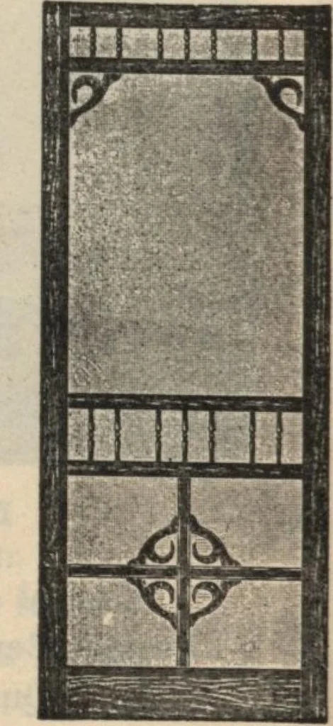 An illustration from Sash, doors, blinds, moulding and all kinds of millwork., 1904, leaf 97