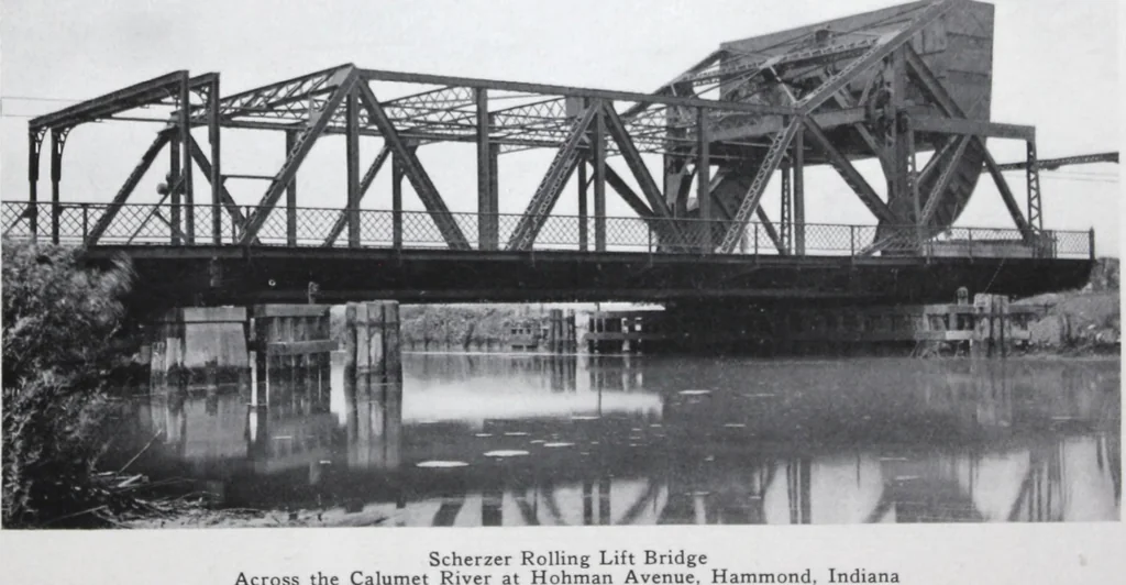 An illustration from Scherzer rolling lift bridges : their inception, development and use., 1916, leaf 24