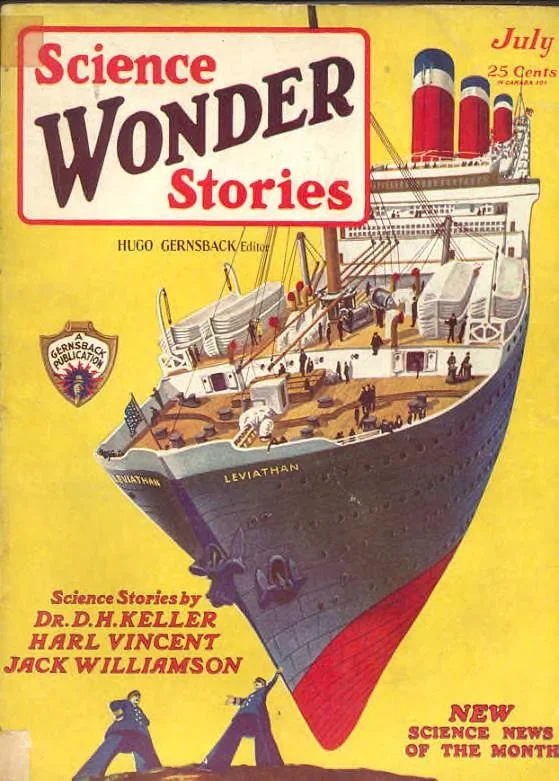 An illustration from Science Wonder Stories, Vol. 1, No. 2 (July 1929), 1929, leaf 0