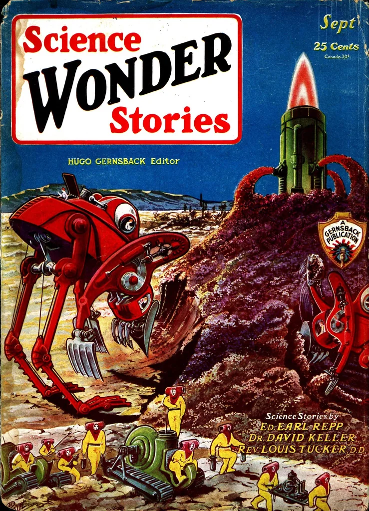 An illustration from Science Wonder Stories, Vol. 1, No. 4 (September 1929), 1929, leaf 0
