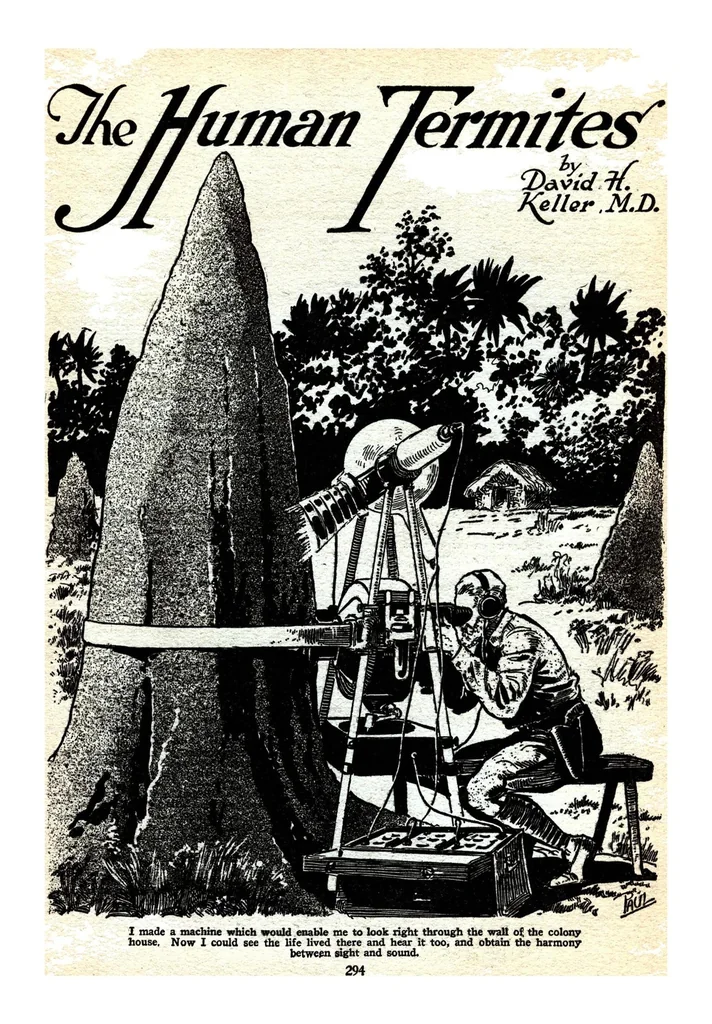An illustration from Science Wonder Stories, Vol. 1, No. 4 (September 1929), 1929, leaf 7