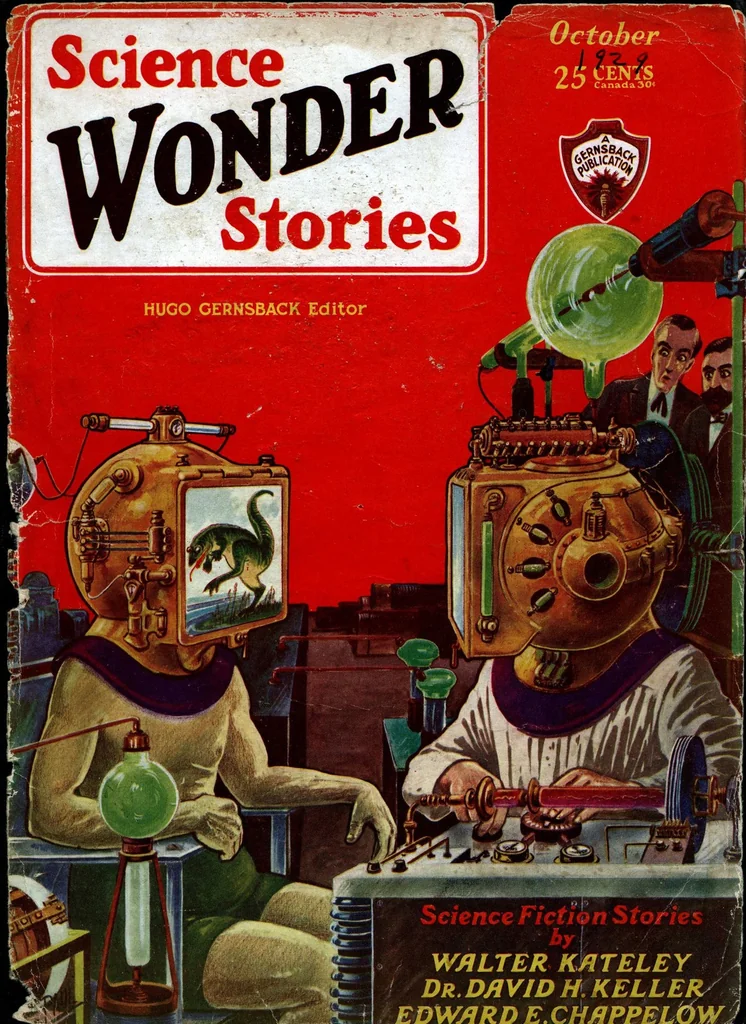 An illustration from Science Wonder Stories, Vol. 1, No. 5 (October 1929), 1929, leaf 0