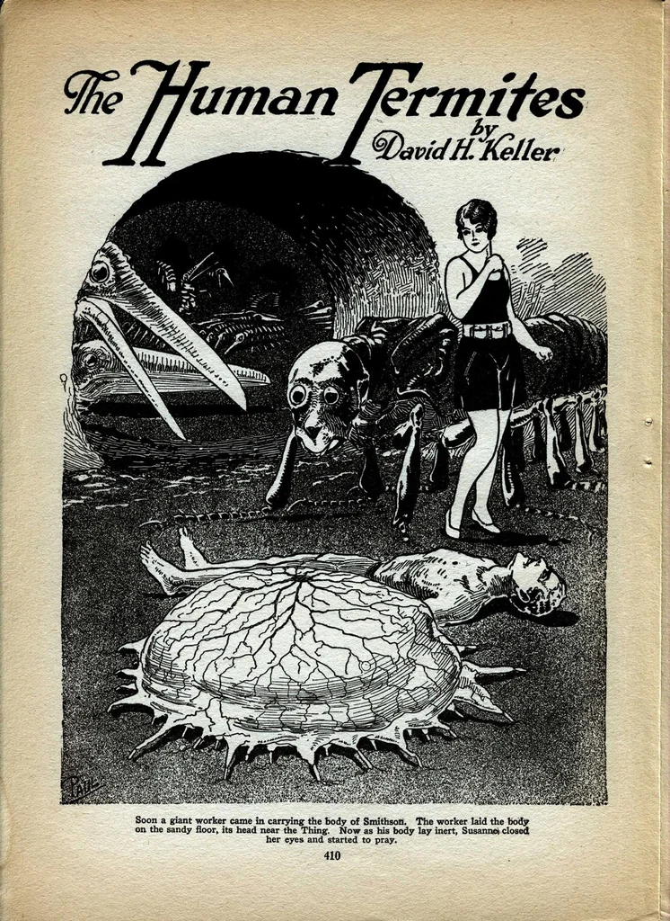 An illustration from Science Wonder Stories, Vol. 1, No. 5 (October 1929), 1929, leaf 27