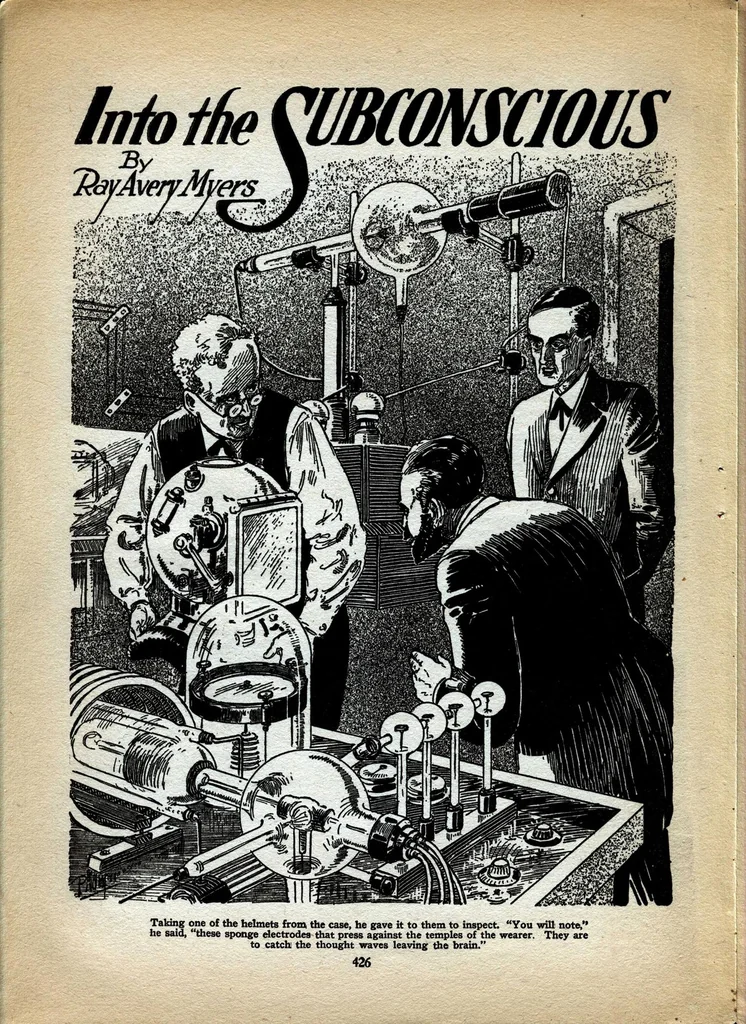 An illustration from Science Wonder Stories, Vol. 1, No. 5 (October 1929), 1929, leaf 43