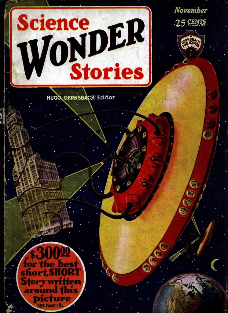 An illustration from Science Wonder Stories, Vol. 1, No. 6 (November 1929), 1929, leaf 0