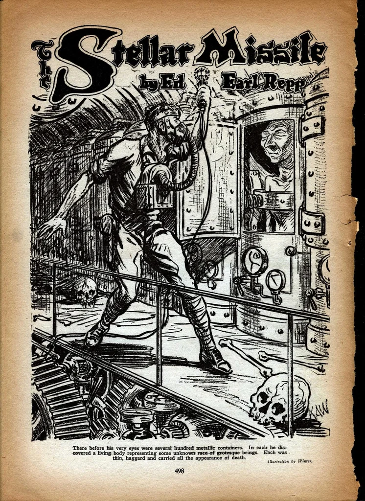 An illustration from Science Wonder Stories, Vol. 1, No. 6 (November 1929), 1929, leaf 19