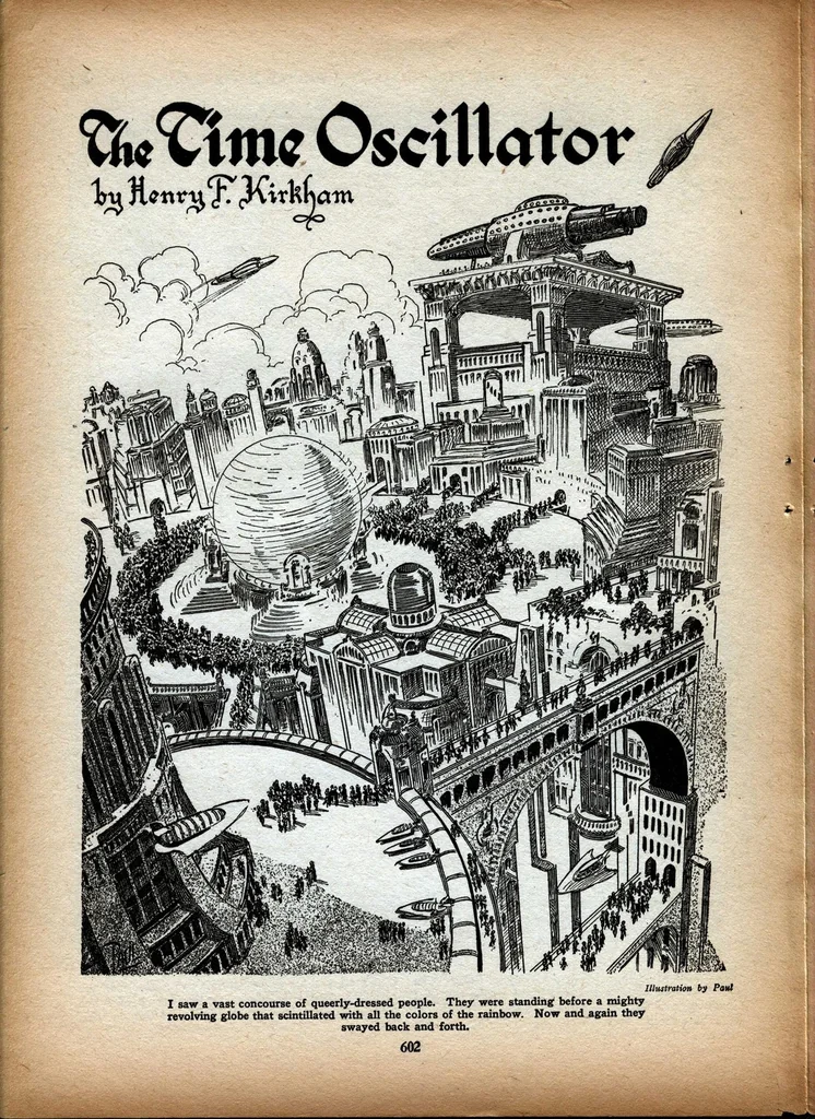 An illustration from Science Wonder Stories, Vol. 1, No. 7 (December 1929), 1929, leaf 27