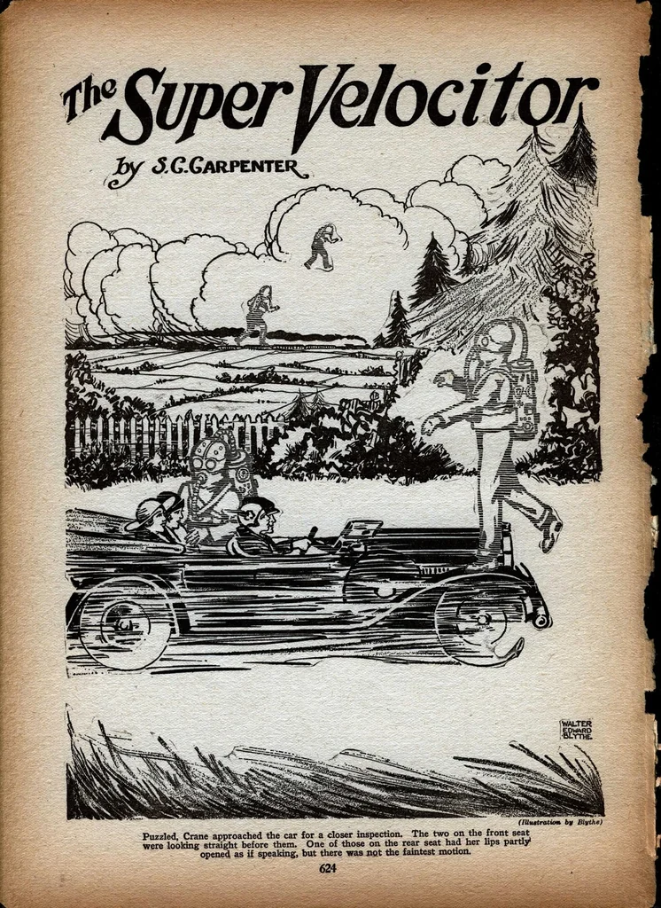 An illustration from Science Wonder Stories, Vol. 1, No. 7 (December 1929), 1929, leaf 49