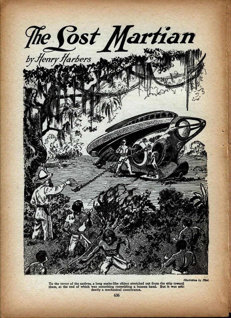 An illustration from Science Wonder Stories, Vol. 1, No. 7 (December 1929), 1929, leaf 61