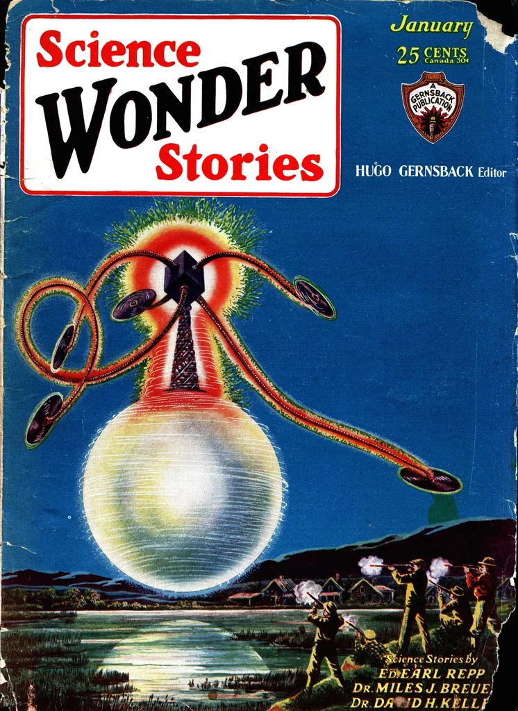 An illustration from Science Wonder Stories, Vol. 1, No. 8 (January 1930), 1930, leaf 0