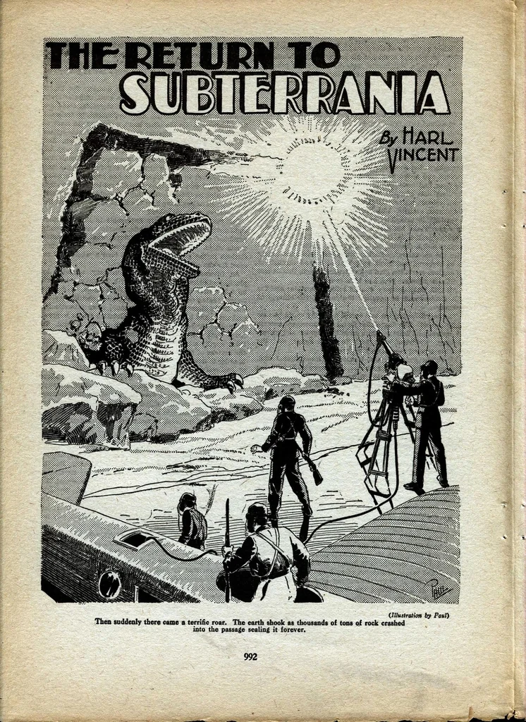 An illustration from Science Wonder Stories, Vol. 1, No. 11 (April 1930), 1930, leaf 31