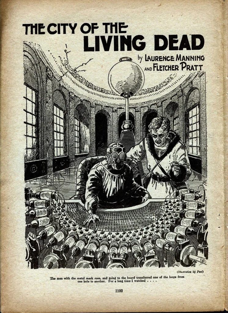 An illustration from Science Wonder Stories, Vol. 1, No. 12 (May 1930), 1930, leaf 45