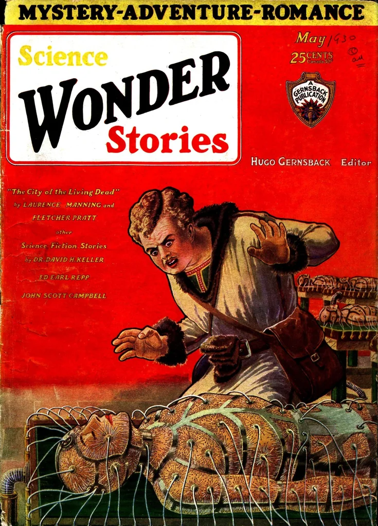 An illustration from Science Wonder Stories, Vol. 1, No. 12 (May 1930), 1930, leaf 0