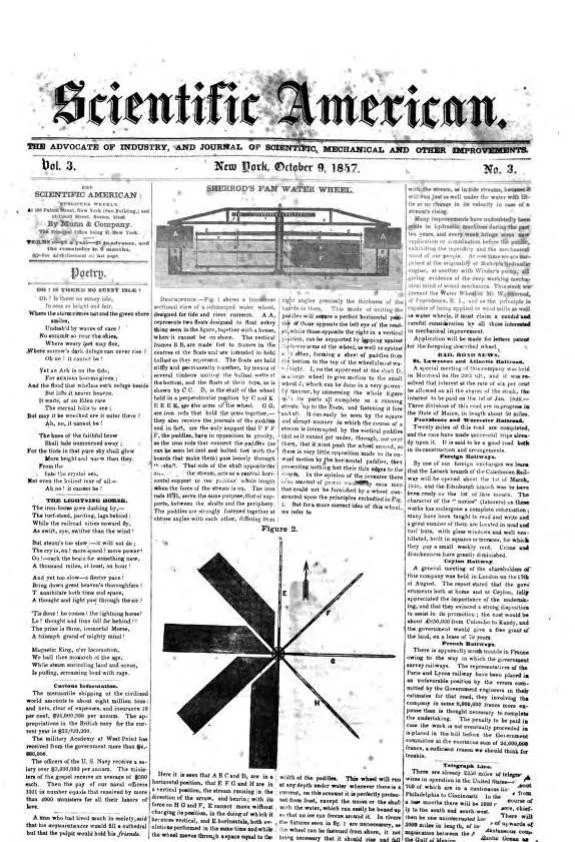 An illustration from Scientific American, Vol. 3, No. 3 (October 9, 1847), 1847, leaf 0