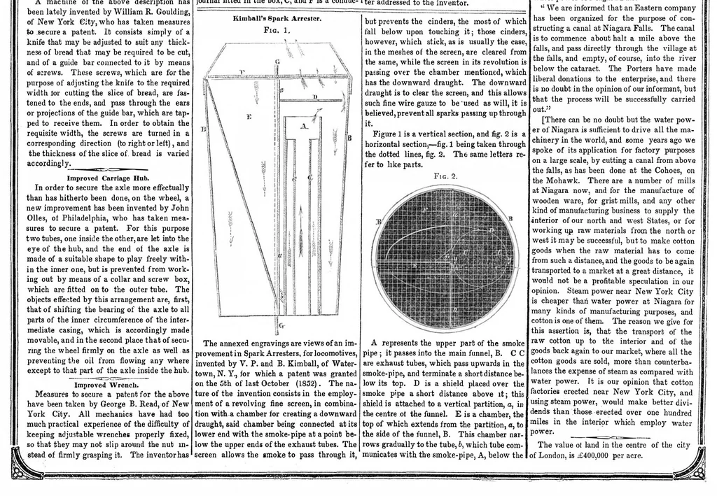 An illustration from Scientific American, Vol. 8, No. 18 (January 15, 1853), 1853, leaf 3