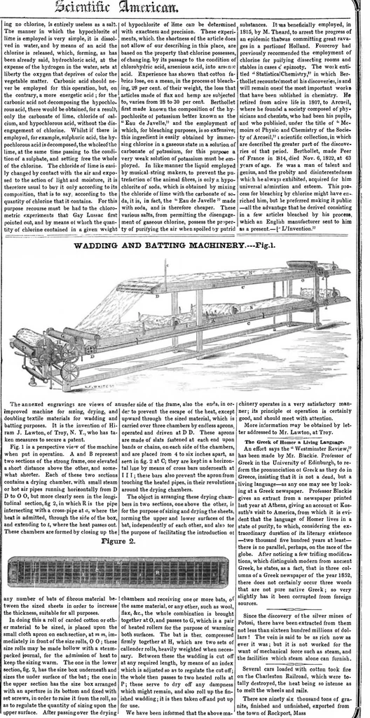 An illustration from Scientific American, Vol. 8, No. 26 (March 12, 1853), 1853, leaf 1