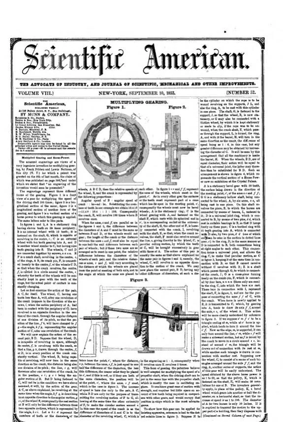 An illustration from Scientific American, Vol. 8, No. 52 (September 10, 1853), 1853, leaf 0