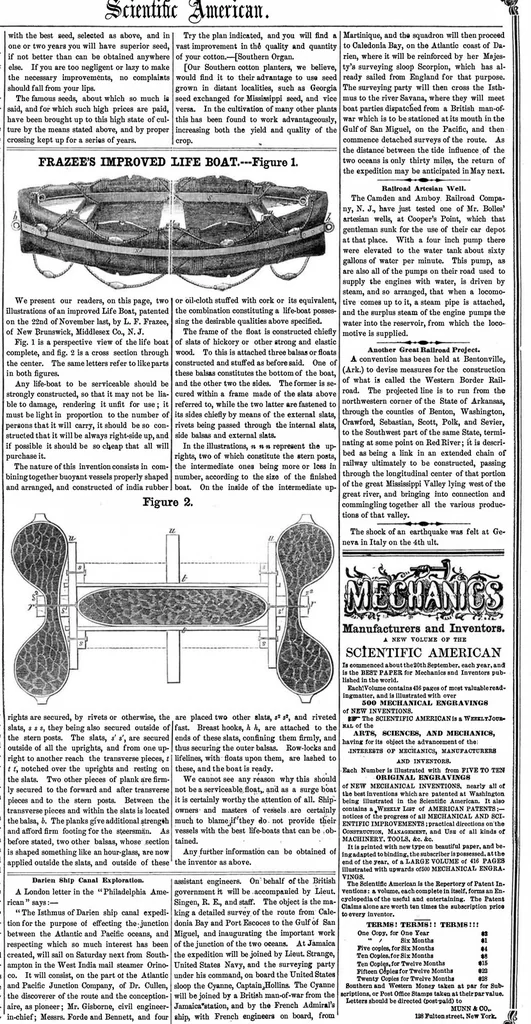 An illustration from Scientific American, Vol. 9, No. 18 (January 14, 1854), 1854, leaf 7