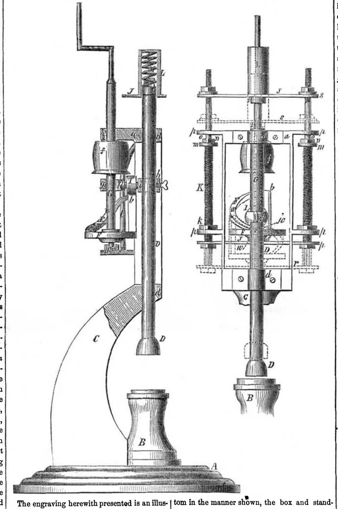 An illustration from Scientific American, Vol. 9, No. 19 (January 21, 1854), 1854, leaf 0