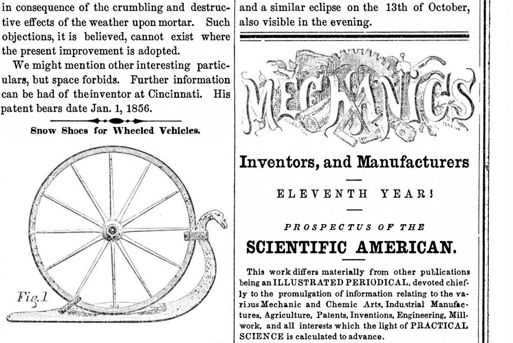 An illustration from Scientific American, Vol. 11, No. 20 (January 26, 1856), 1856, leaf 7