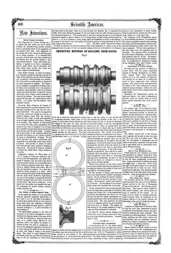 An illustration from Scientific American, Vol. 11, No. 39 (June 7, 1856), 1856, leaf 3