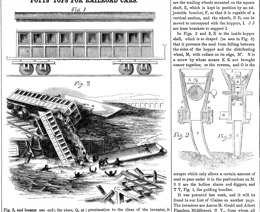 An illustration from Scientific American, Vol. 13, No. 6 (October 17, 1857), 1857, leaf 3