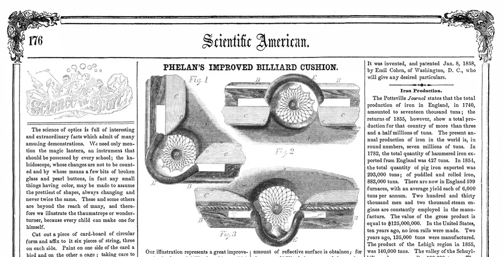 An illustration from Scientific American, Vol. 13, No. 22 (February 6, 1858), 1858, leaf 7