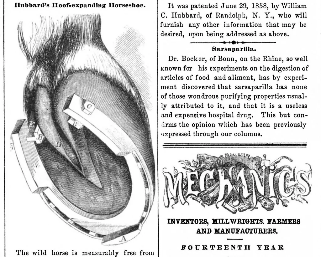 An illustration from Scientific American, Vol. 14, No. 23 (February 12, 1859), 1859, leaf 7