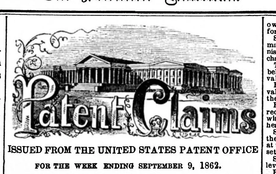 An illustration from Scientific American, New Series, Vol. 7, No. 13 (September 27, 1862), 1862, leaf 11