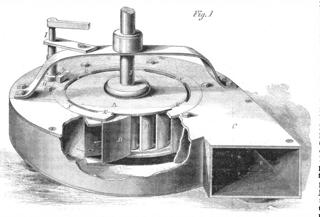 An illustration from Scientific American, New Series, Vol. 8, No. 6 (February 7, 1863), 1863, leaf 7