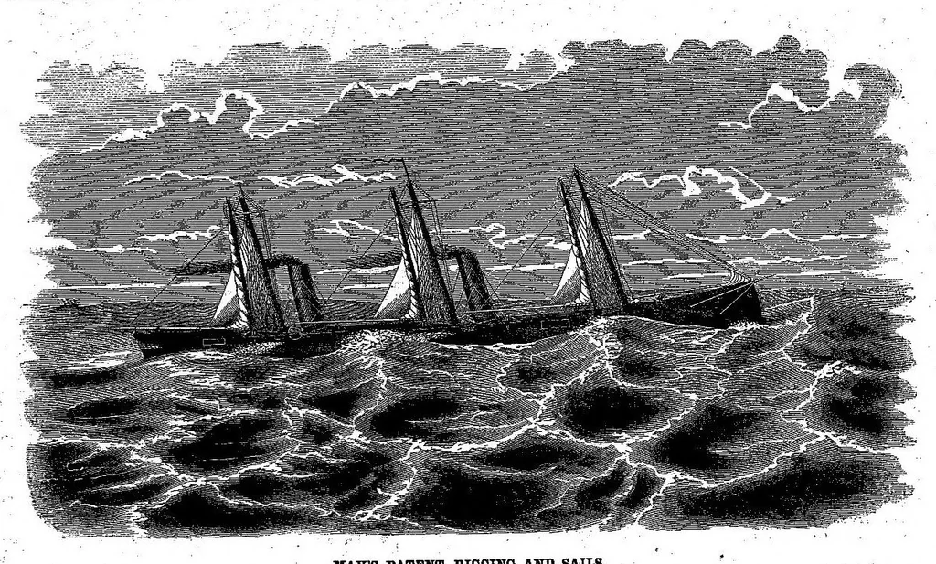 An illustration from Scientific American, New Series, Vol. 9, No. 2 (July 11, 1863), 1863, leaf 0