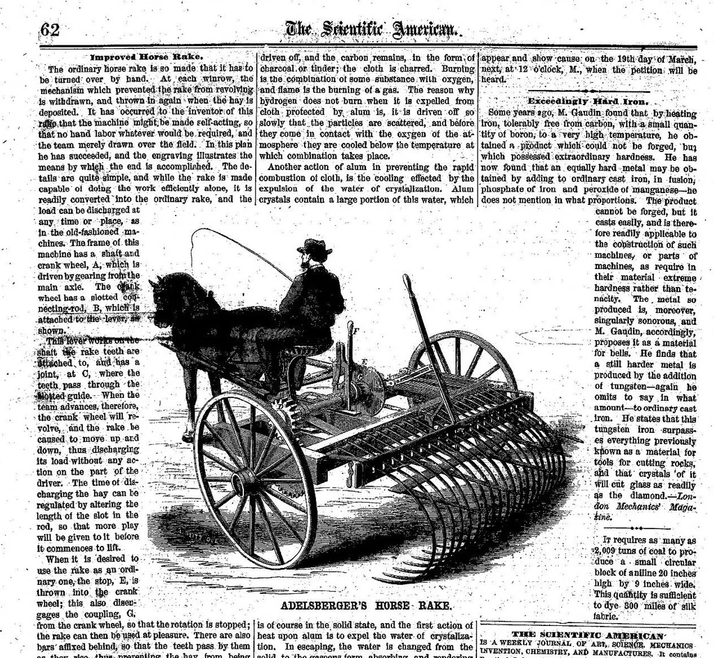 An illustration from Scientific American, New Series, Vol. 14, No. 4 (January 20, 1866), 1866, leaf 15