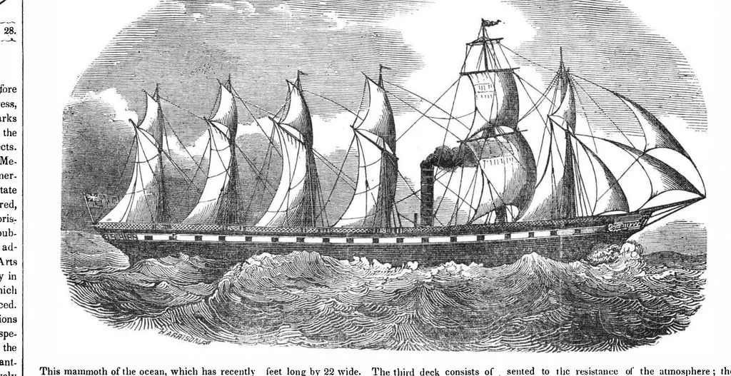 An illustration from Scientific American, Vol. 1, No. 1 (August 28, 1845), 1845, leaf 1