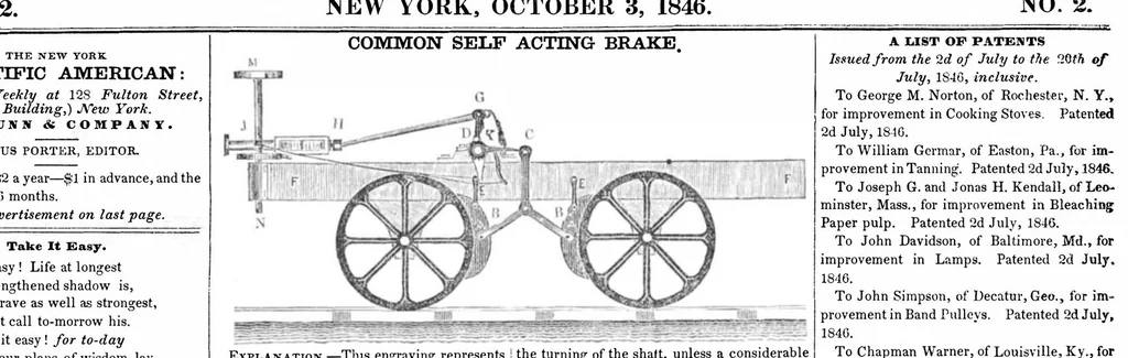 An illustration from Scientific American, Vol. 2, No. 2 (1846), 1846, leaf 0